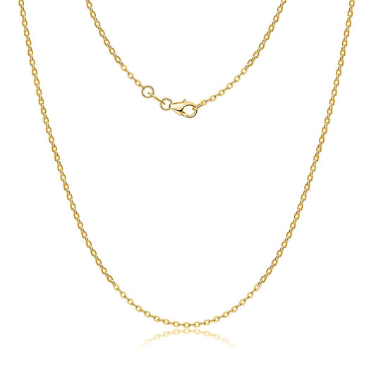 Minimalist 925 Sterling Silver Necklace for Women - Simple Single Chain, Premium Electroplated Colors (Gold/Rose Gold/Silver), Light Luxury Jewelry