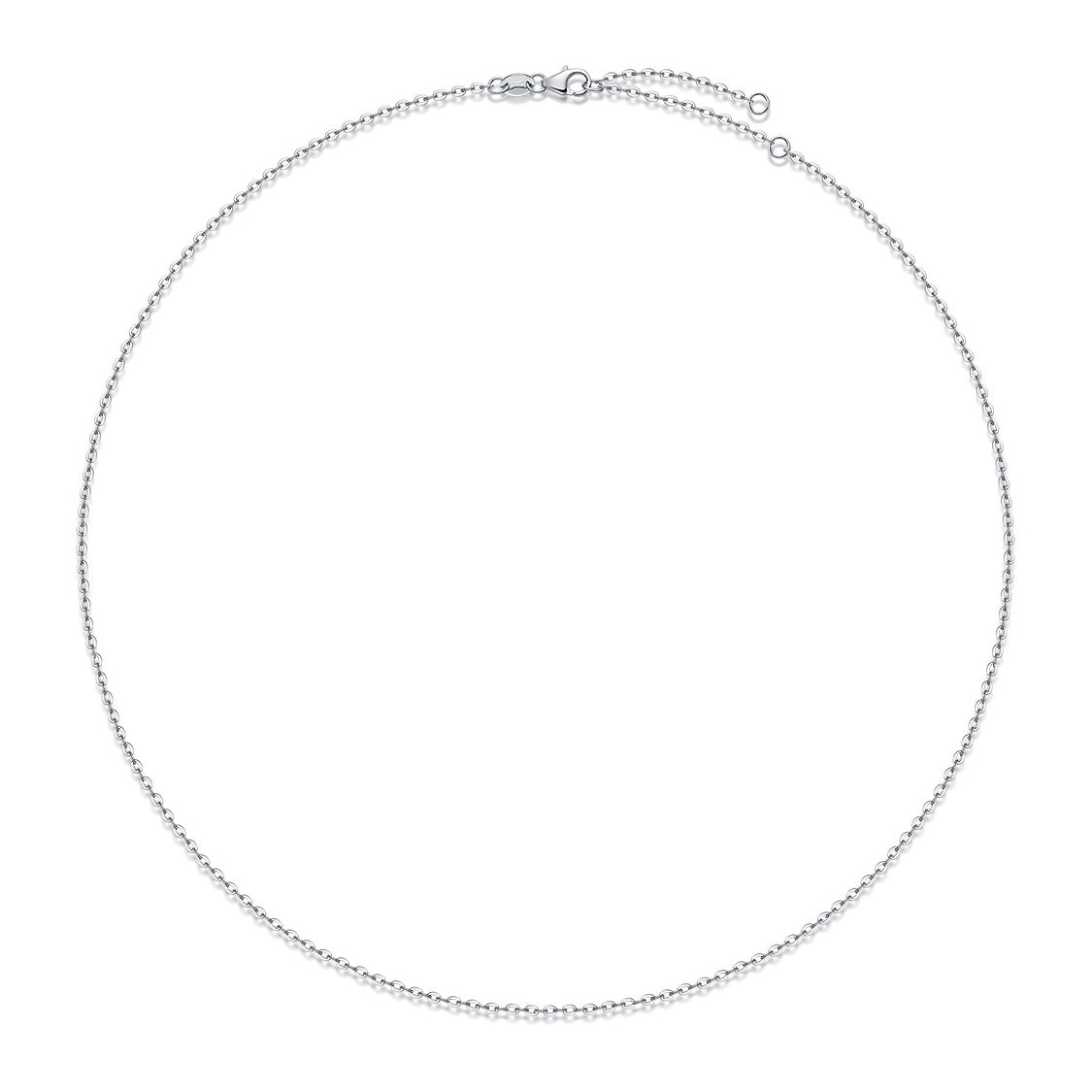 Minimalist 925 Sterling Silver Necklace for Women - Simple Single Chain, Premium Electroplated Colors (Gold/Rose Gold/Silver), Light Luxury Jewelry