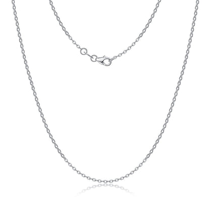 Minimalist 925 Sterling Silver Necklace for Women - Simple Single Chain, Premium Electroplated Colors (Gold/Rose Gold/Silver), Light Luxury Jewelry