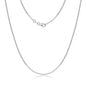 Minimalist 925 Sterling Silver Necklace for Women - Simple Single Chain, Premium Electroplated Colors (Gold/Rose Gold/Silver), Light Luxury Jewelry