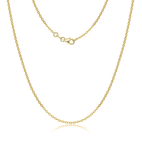 Minimalist 925 Sterling Silver Necklace for Women - Simple Single Chain, Premium Electroplated Colors (Gold/Rose Gold/Silver), Light Luxury Jewelry