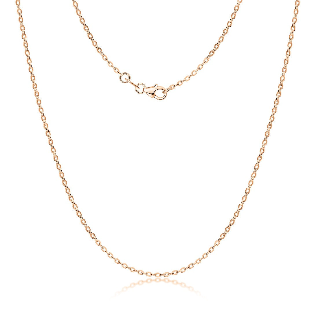 Minimalist 925 Sterling Silver Necklace for Women - Simple Single Chain, Premium Electroplated Colors (Gold/Rose Gold/Silver), Light Luxury Jewelry