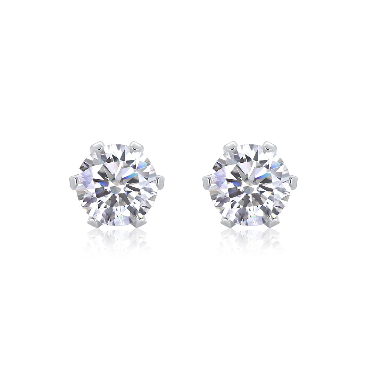 Minimalist S925 Sterling Silver Moissanite Hoop Earrings for Women | Classic Huggie Earrings with Diamond-Like Sparkle
