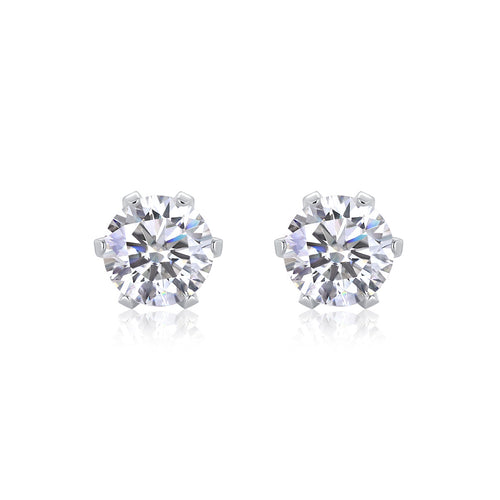 Minimalist S925 Sterling Silver Moissanite Hoop Earrings for Women | Classic Huggie Earrings with Diamond-Like Sparkle