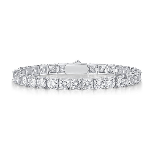Men's & Women's Tennis Bracelet S925 Sterling Silver - Moissanite Diamond Alternative, Hypoallergenic, Wedding/Party Jewelry