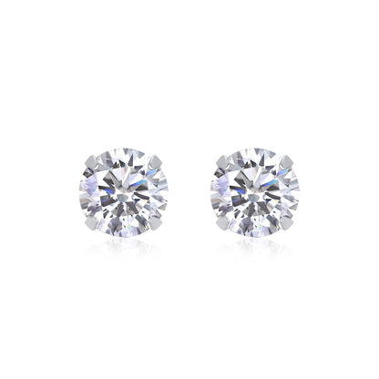 Minimalist S925 Sterling Silver Moissanite Hoop Earrings for Women | Classic Huggie Earrings with Diamond-Like Sparkle