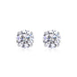 Minimalist S925 Sterling Silver Moissanite Hoop Earrings for Women | Classic Huggie Earrings with Diamond-Like Sparkle