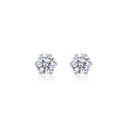 Minimalist S925 Sterling Silver Moissanite Hoop Earrings for Women | Classic Huggie Earrings with Diamond-Like Sparkle