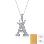 Collier avec initiale en forme de couronne - Pendentif en moissanite en argent sterling S925, chaîne de clavicule, bijou personnalisé avec lettre et halo pavé