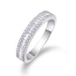 Beautiful Moment Eternity Ring - 4.4mm S925 Sterling Silver Moissanite Band, 68 Stone Light Luxury Wedding Jewelry