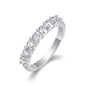 Bague index en moissanite 0,7 ct – Bijou pour femme en argent sterling S925 résistant à la lumière, bague minimaliste de luxe légère