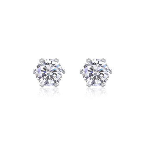 Minimalist S925 Sterling Silver Moissanite Hoop Earrings for Women | Classic Huggie Earrings with Diamond-Like Sparkle