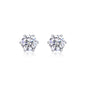 Minimalist S925 Sterling Silver Moissanite Hoop Earrings for Women | Classic Huggie Earrings with Diamond-Like Sparkle