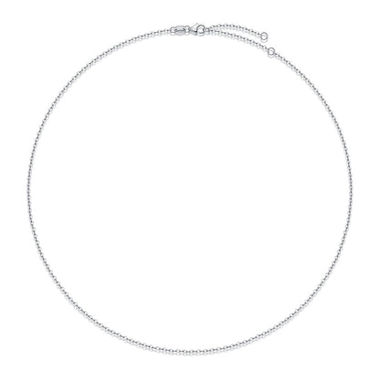 Minimalist 925 Sterling Silver Necklace for Women - Simple Single Chain, Premium Electroplated Colors (Gold/Rose Gold/Silver), Light Luxury Jewelry