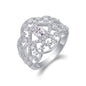 Blossom Cascade Multi-Carat Moissanite Statement Ring for Women | 925 Sterling Silver , GRA Certified