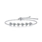 Dreamy Hues Moissanite Bracelet - S925 Sterling Silver Galaxy Jewelry, 0.5ct*6-Stone