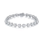 Stellar Beads Moissanite Bracelet - 20-Stone S925 Sterling Silver Light Luxury Tennis Bracelet, 6ct D Color 3EX Cut