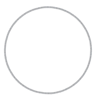 Endless Galaxy Moissanite Tennis Necklace | D Color 3EX Stones | 925 Sterling Silver, 18K White Gold Plated Luxury Jewelry