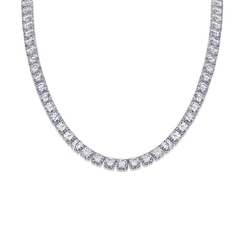Endless Galaxy Moissanite Tennis Necklace | D Color 3EX Stones | 925 Sterling Silver, 18K White Gold Plated Luxury Jewelry