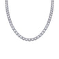 Endless Galaxy Moissanite Tennis Necklace | D Color 3EX Stones | 925 Sterling Silver, 18K White Gold Plated Luxury Jewelry