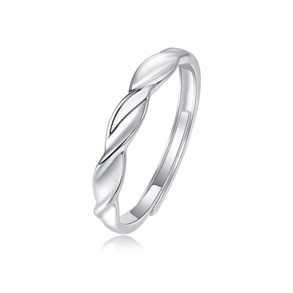 Match Made in Heaven Moissanite Couple Rings - S925 Sterling Silver 0.5ct Adjustable Matching Bands for Him & Her